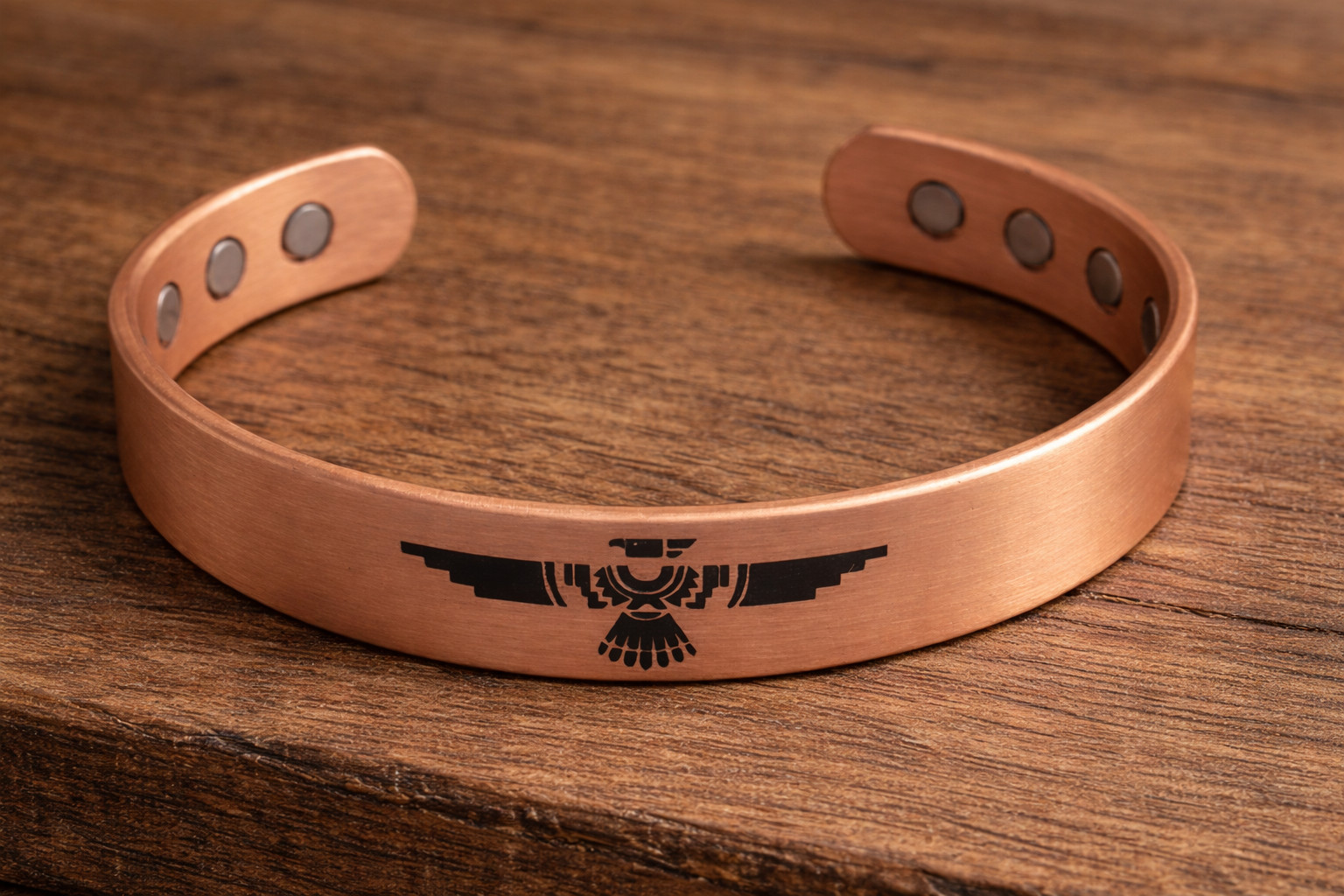Pure Copper Bracelet 30gr Copper Arthritis Pain Therapy Cuff Bangle Thunderbird