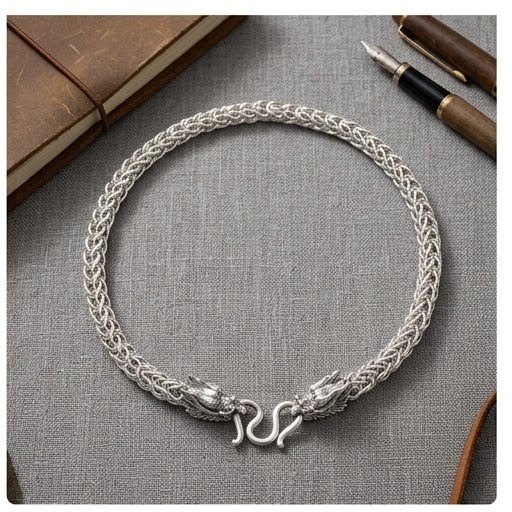 Dragon Head Necklace & Bracelet Set – Heavy Duty Statement Jewelry