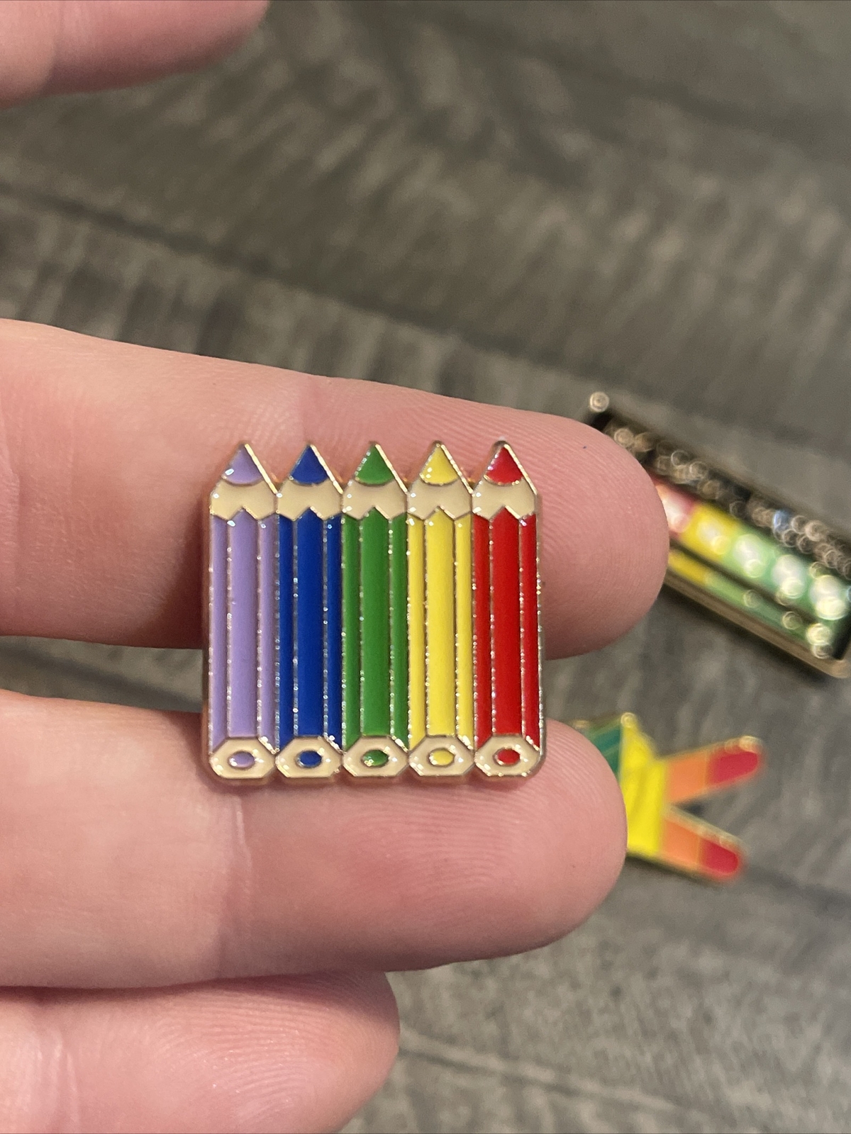 LGBTQ Pride Rainbow Enamel Pin Brooch Lot Of 9 Social Battery Safe Peace Social