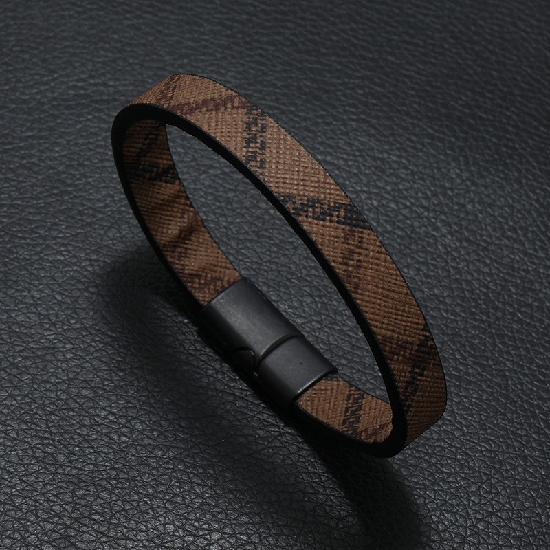 Men’s Leather Bracelet Stainless Steel Multilayer Braided Rope Classic Jewelry