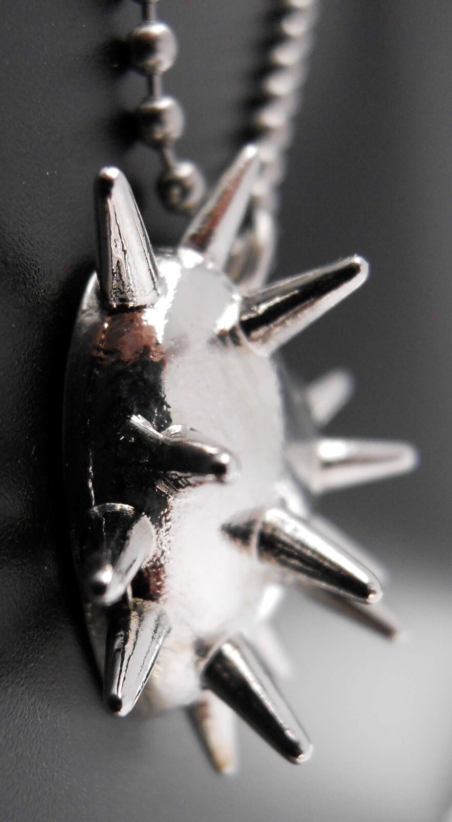 Spiked Heart Necklace Stainless Chain New Pendant Gothic Thorns Jewelry Spikes