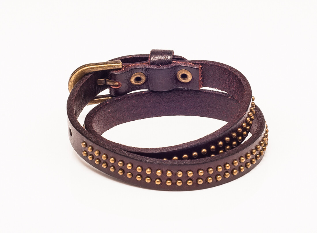Great Fashion Unisex Women Men Leather Wrap Rivet Stud Bracelets Cuff Wristbands