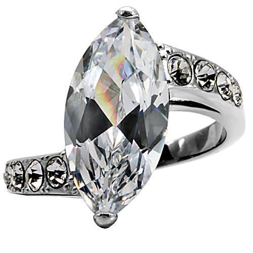 Marquise Twist Solitaire Engagement Ring