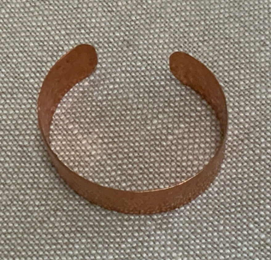 Hammered Copper 1 1/8” Wide Cuff Bracelet – ZAMBIA ART NDOLA NEW UNUSED