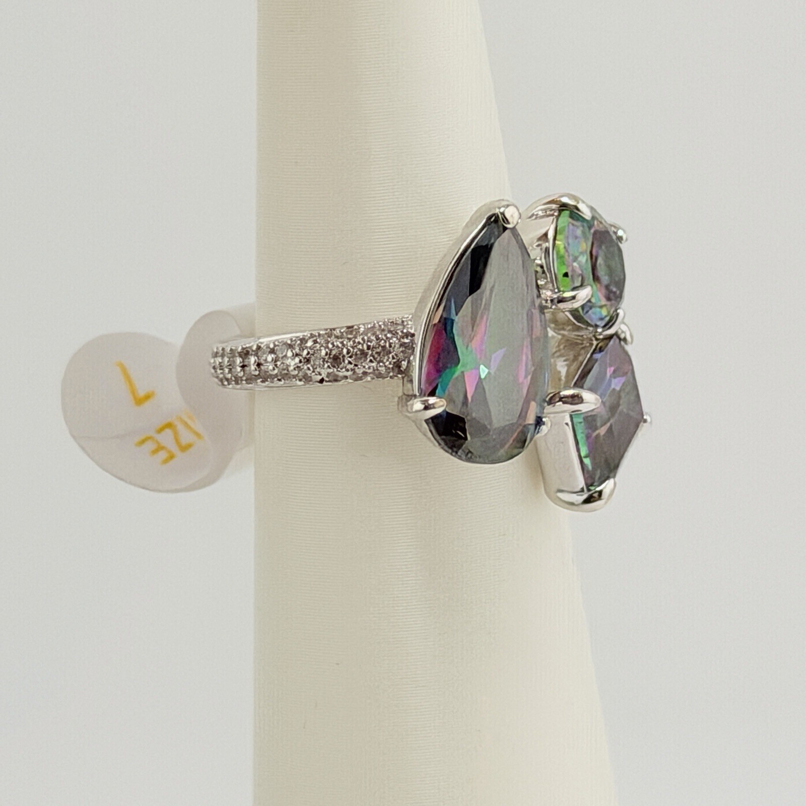 Bomb Party June Ring 2026 Sz 7 RG16989 “She’s Pure Drama” Alexandrite Rhodium