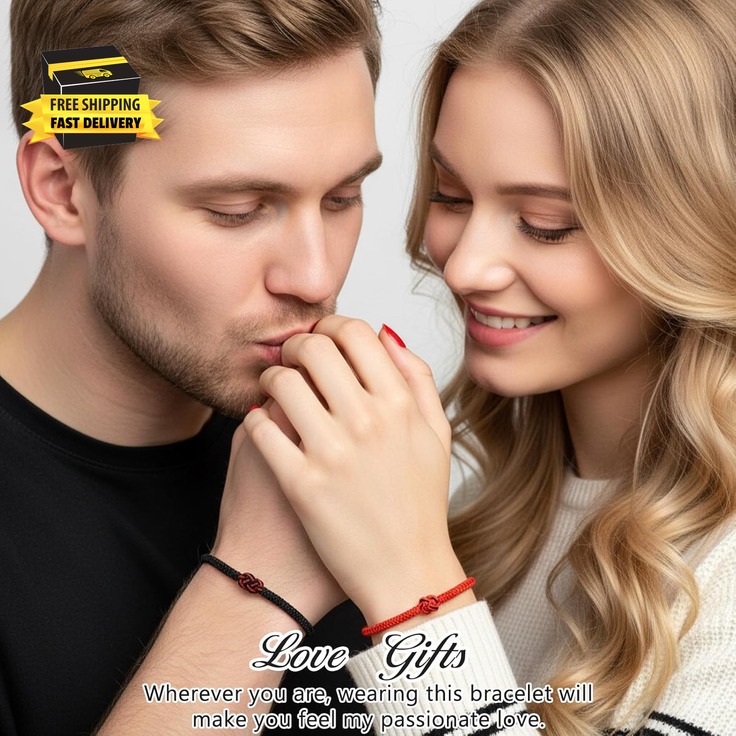 Matching Bracelets for Couples, Pinky Promise Bracelet, Red String Bracelet for