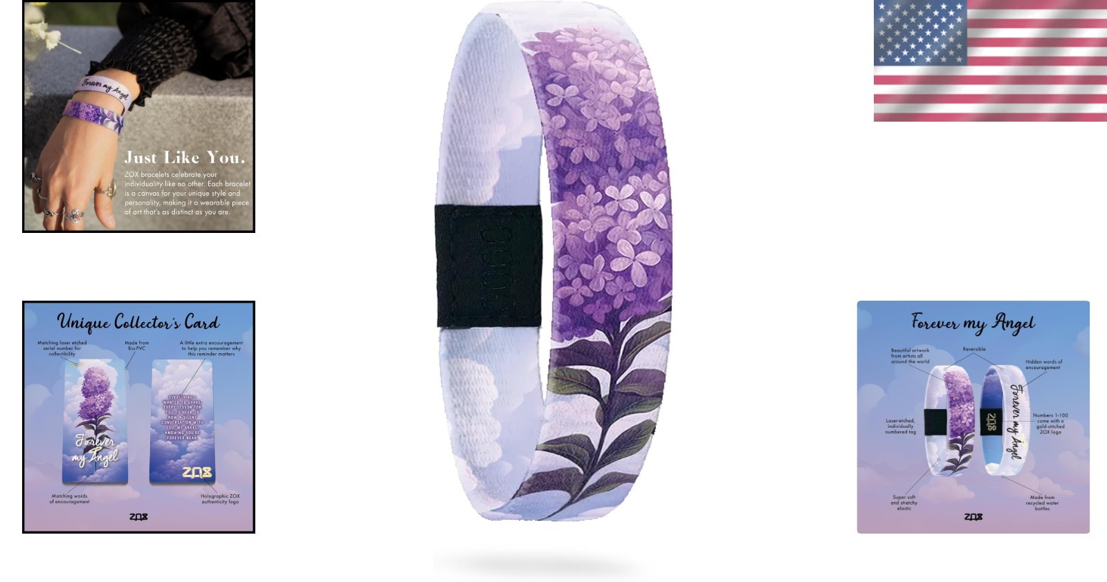 Forever My Angel – Inspirational Stretchy Bracelet for Positive Vibes & Kindness