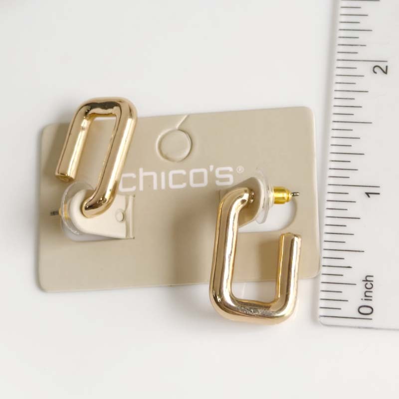 New 25mm Chicos Statement U Hoop Earrings Gift Chic Women Party Vacation Jewelry