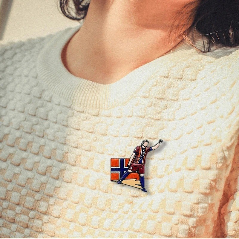 2026 World Cup Star Soccer Player Brooch Enamel Pin Football Fan Lapel Badge