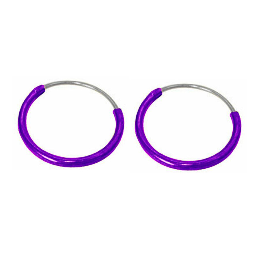 Sterling Silver Hoop Earrings 8mm, 10mm, 12mm Sold in pairs