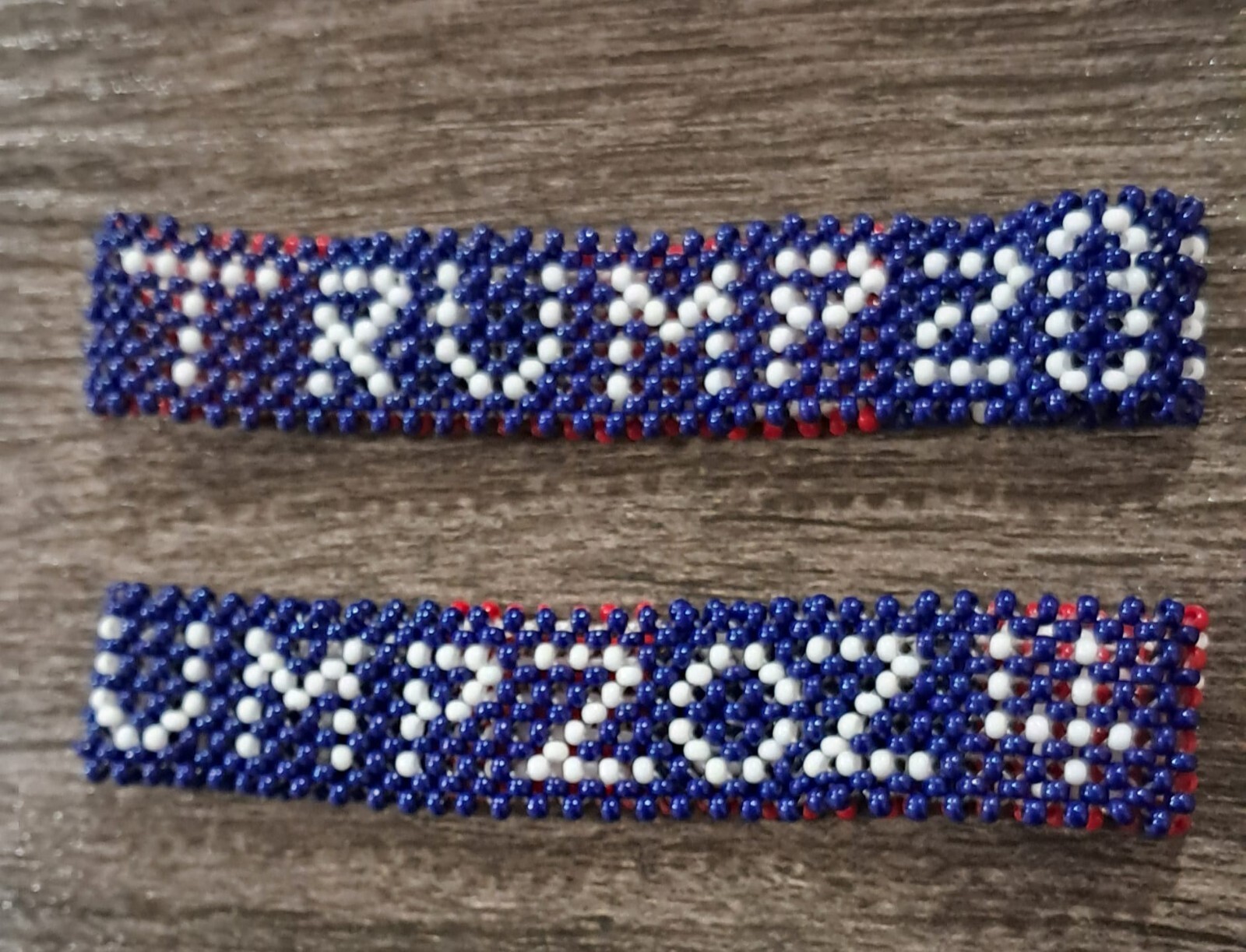 Trump Beaded Bracelet Red White and Blue 3 Piece