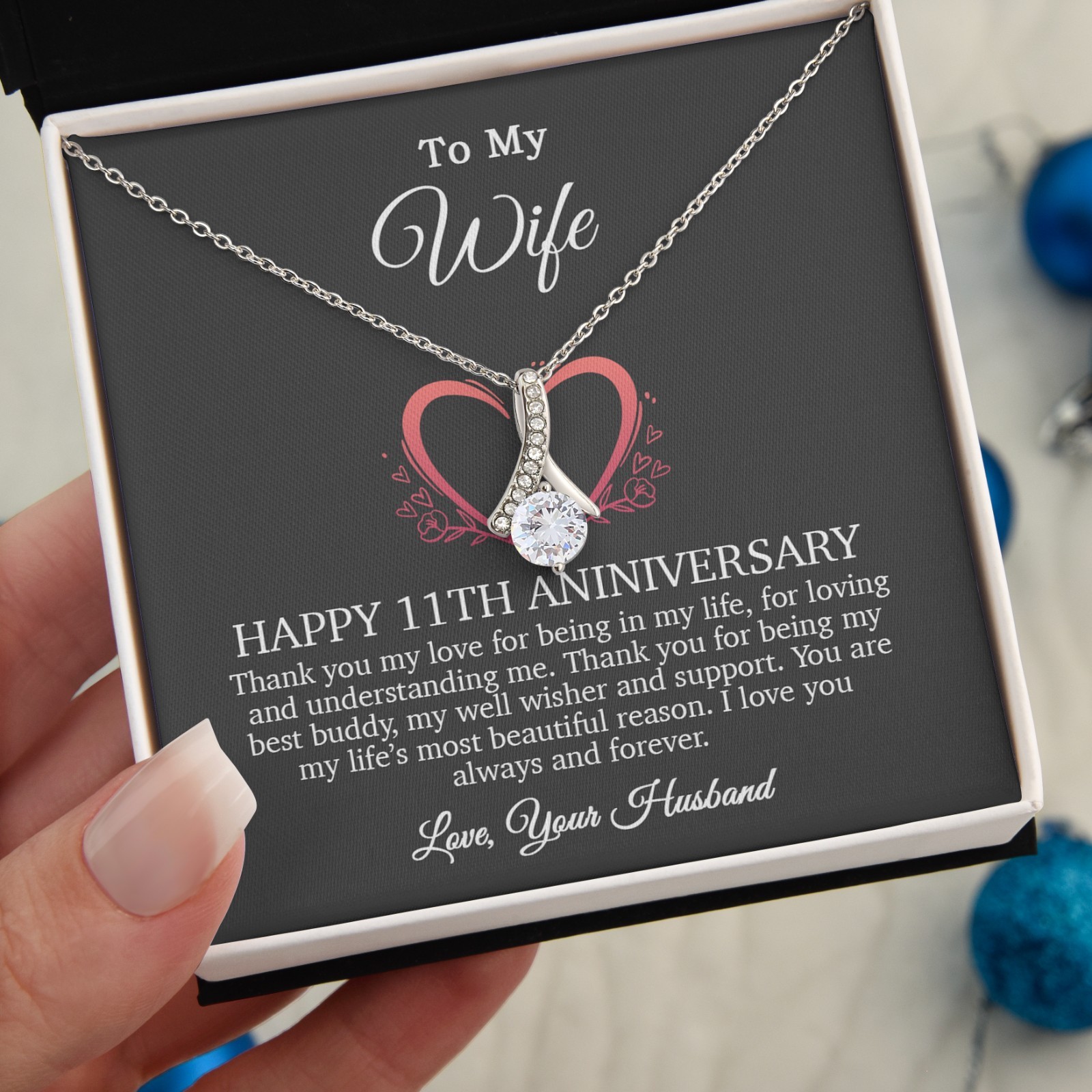 11th Anniversary Gift For Wife, 11 Year Anniversary Gifts, 11th Wedding Annivers