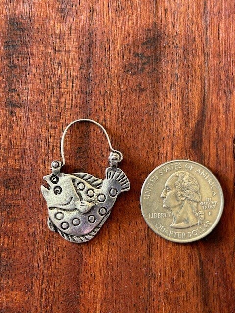 Charming Zinc Alloy Fish Earrings 30209