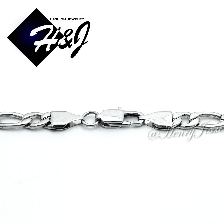 24″MEN Stainless Steel 2mm Silver Figaro Chain Necklace Small Cross Pendant*P67