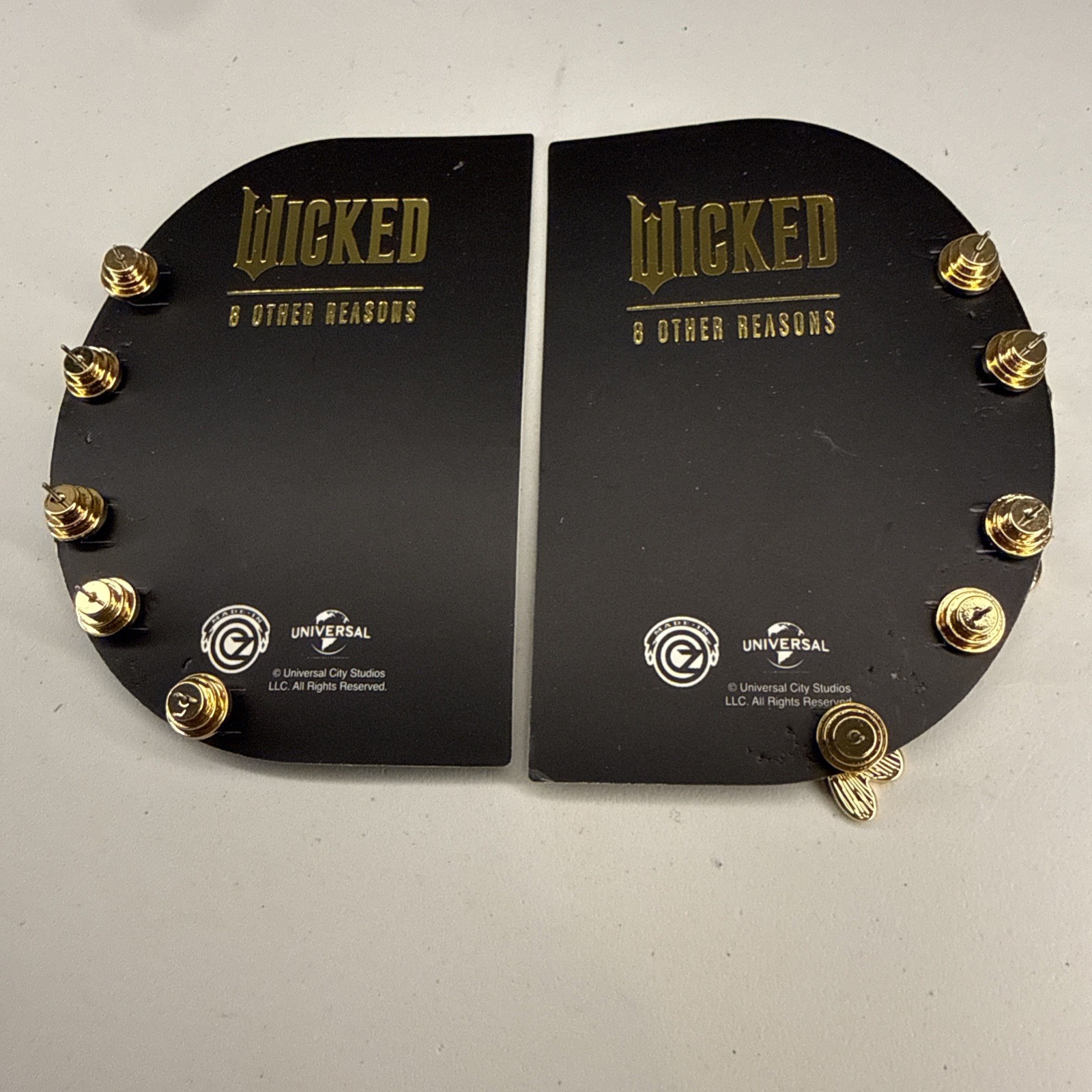 NEW Wicked X 8 Other Reasons Earring Set Droplet 5 Pairs CZ Studs 18k Gold Plate