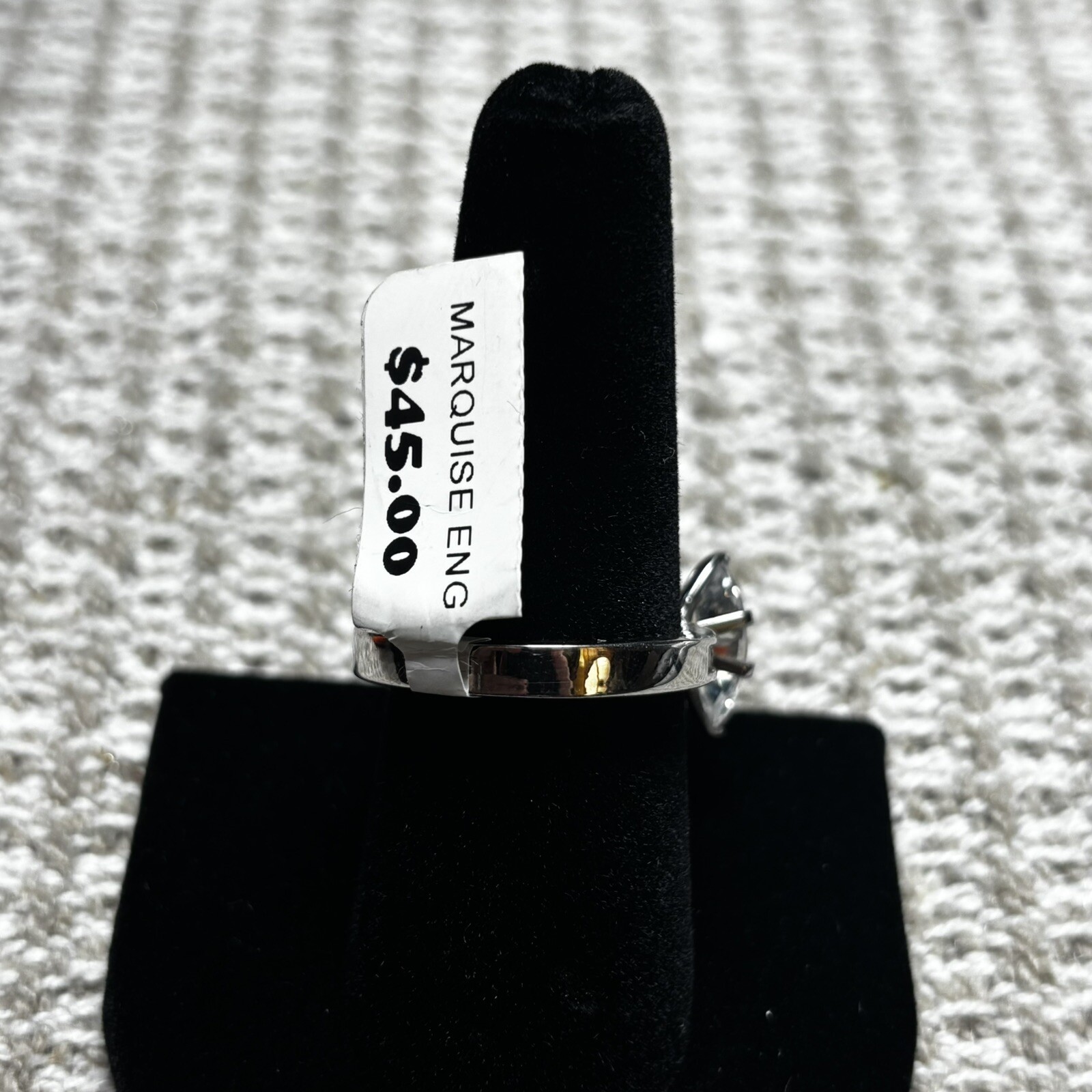 Size 7 Fashion Jewelry Ring Marquise Eng Engagement Wedding MSRP $45 No Stamp