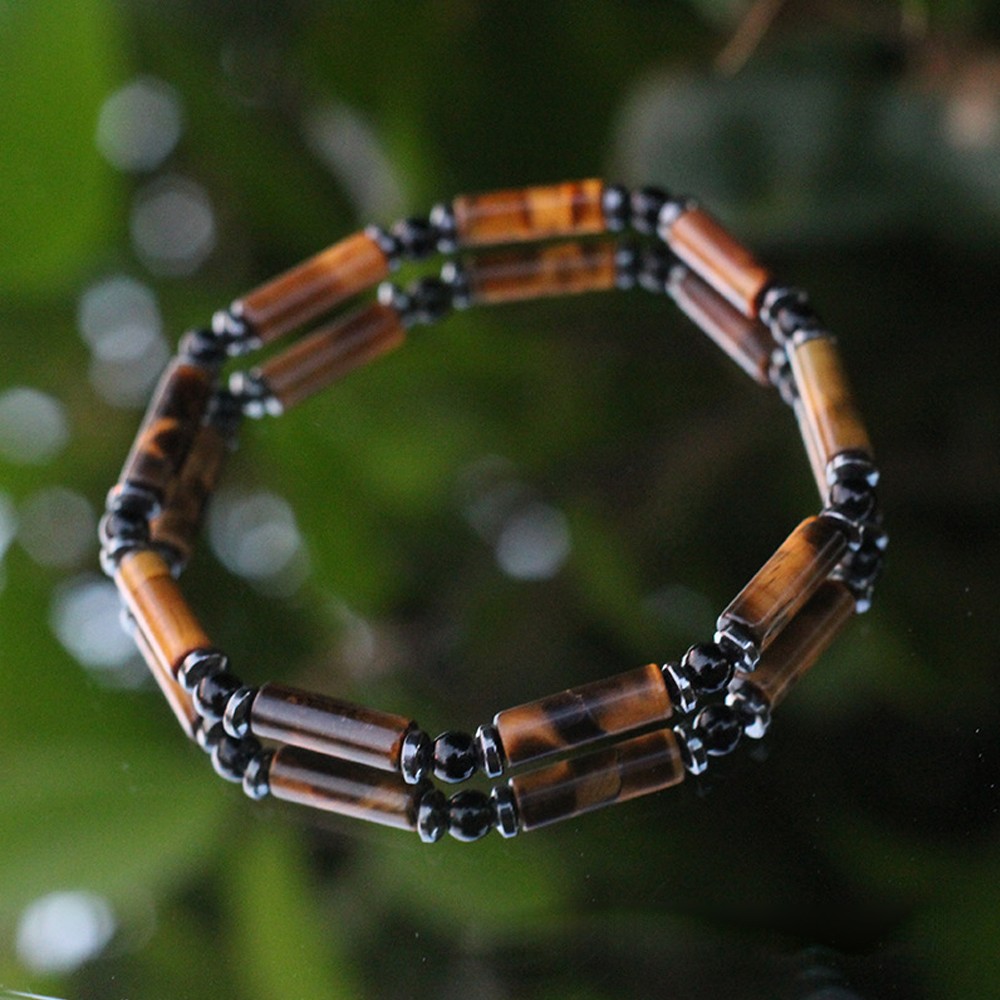 High Quality Tiger Eye Hematite Men Bracelet Dainty Healing Good Fortune Gift