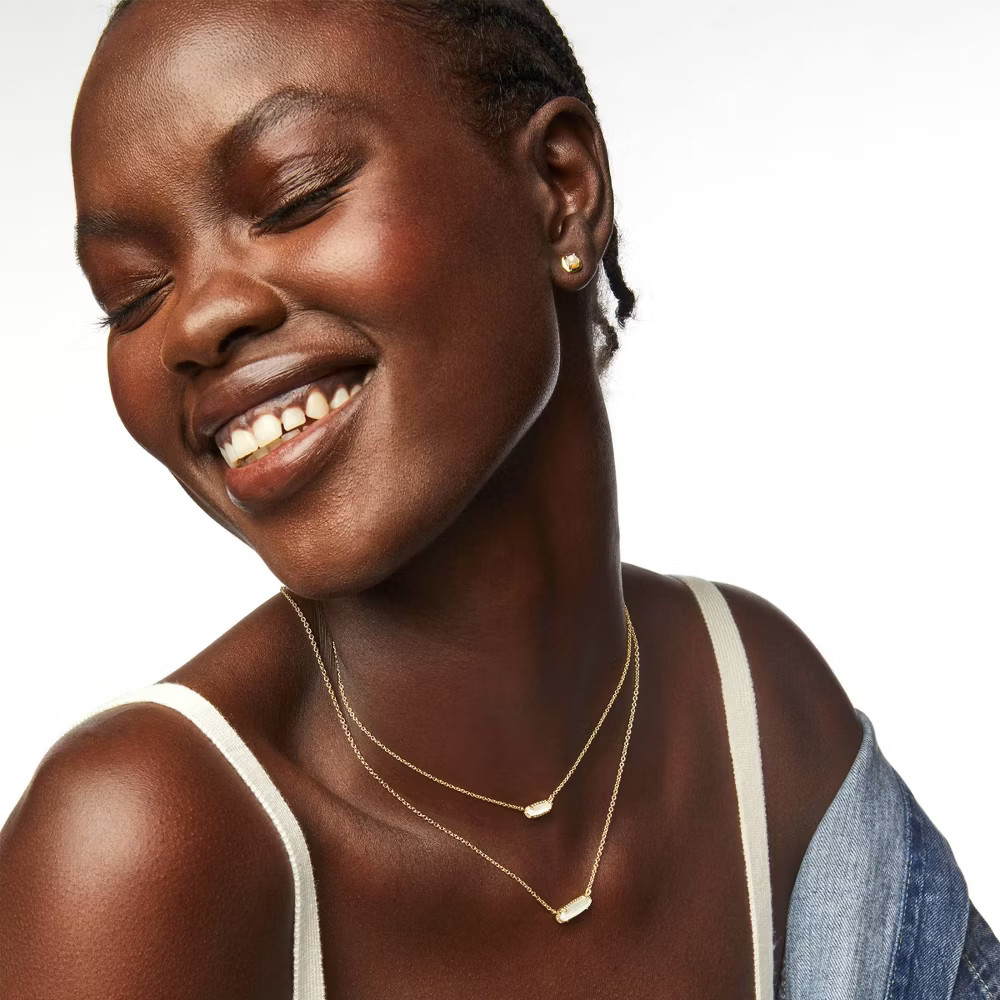 Kendra Scott Emma 14K Gold Over Brass Pendant Necklace – Mother of