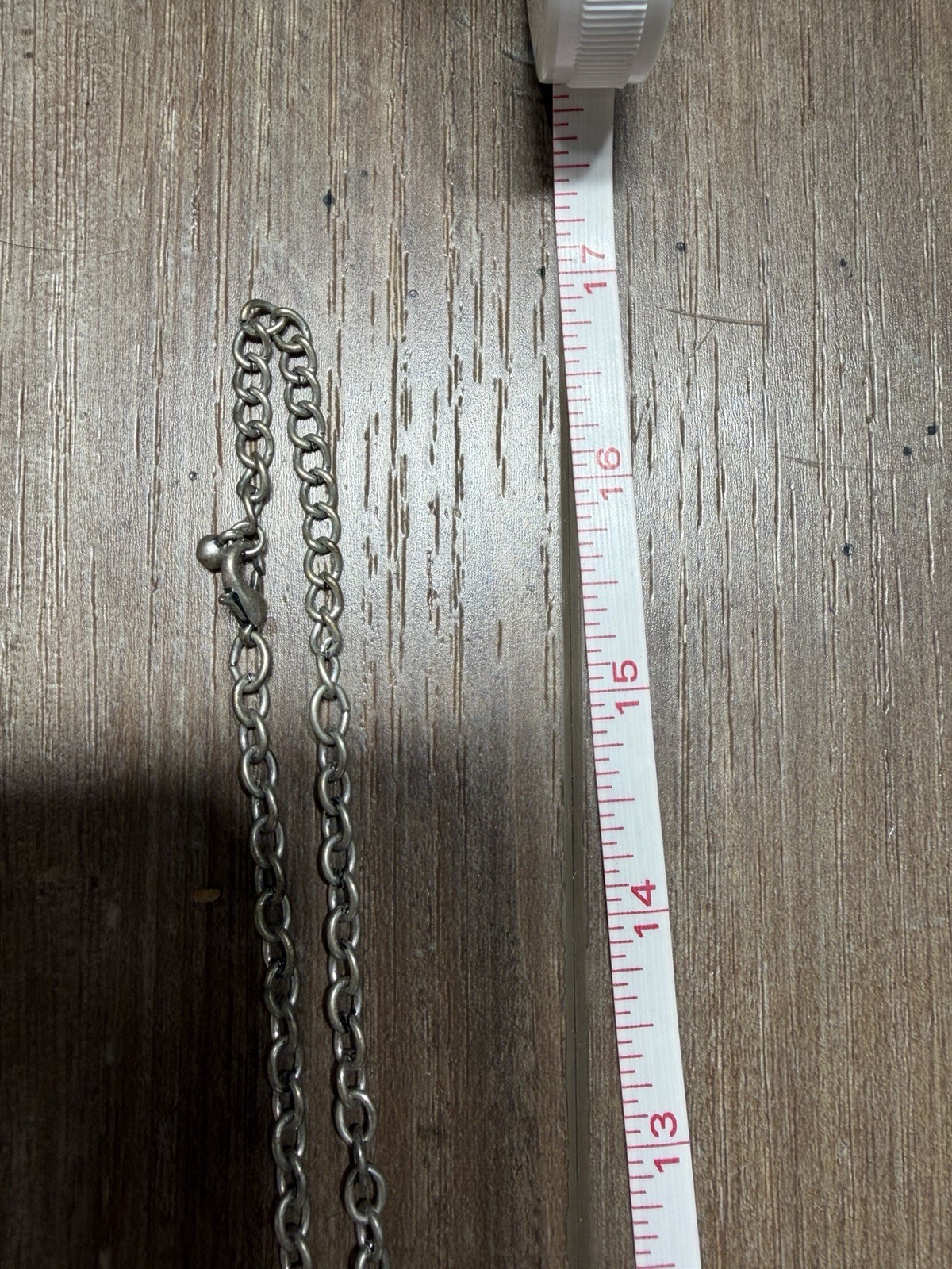 Vintage Silver Tone Filigree Rhinestone Cross Pendant Necklace Long Chain ~34in