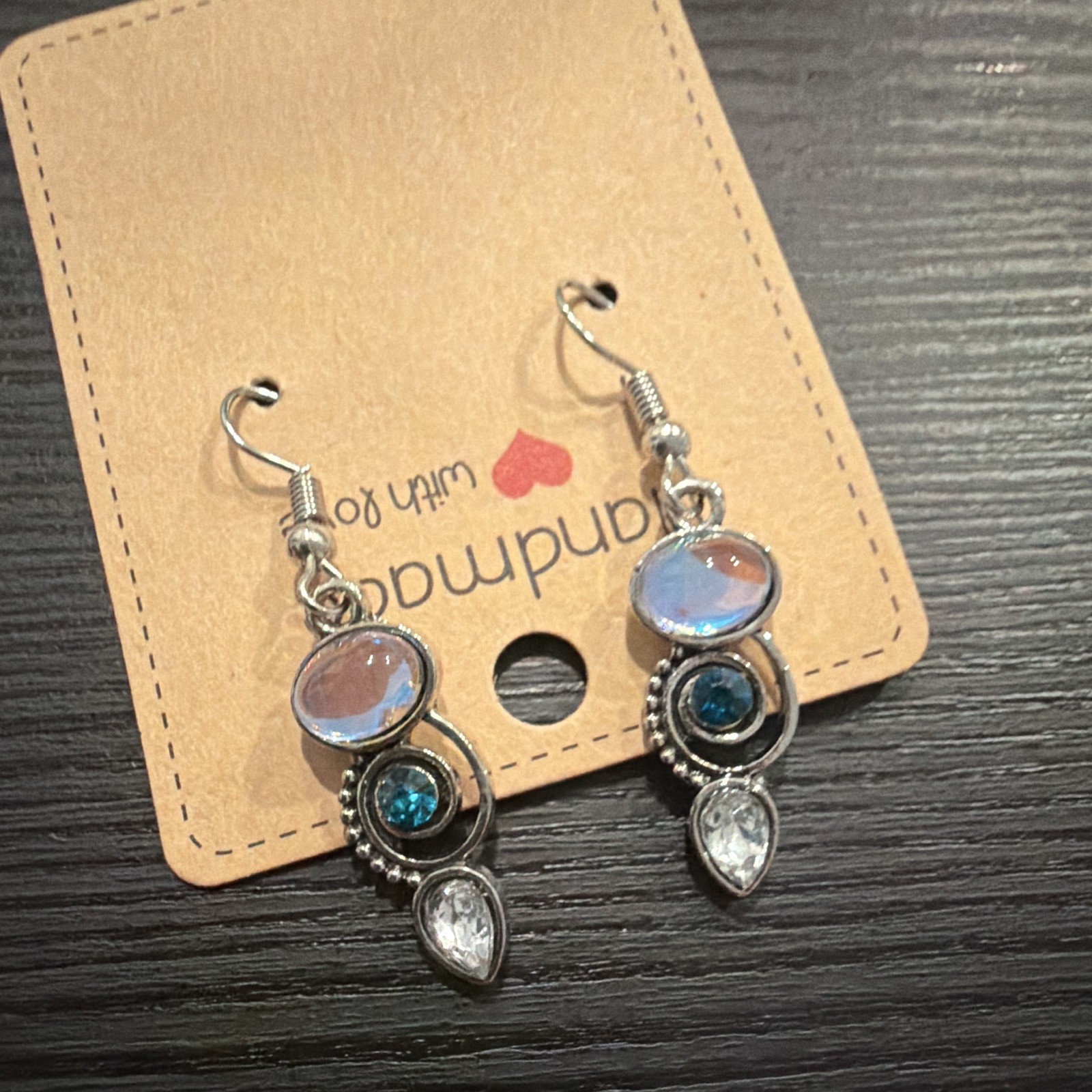 Handmade Multicolor Metal Earrings Mixed Lot Stud Hoop Dangle French Wire