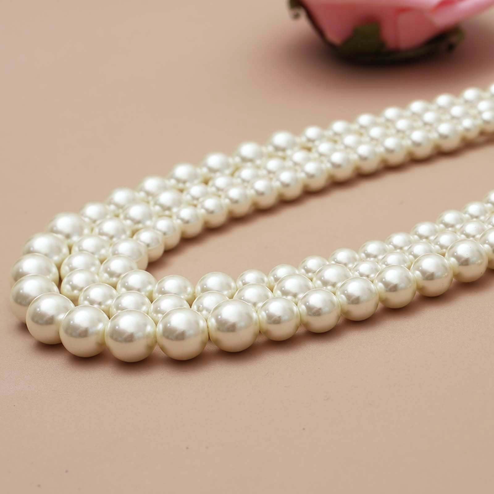 Layered Twisted Gold Pearl Choker Necklace & Earring Set – Chunky Statement Jewe