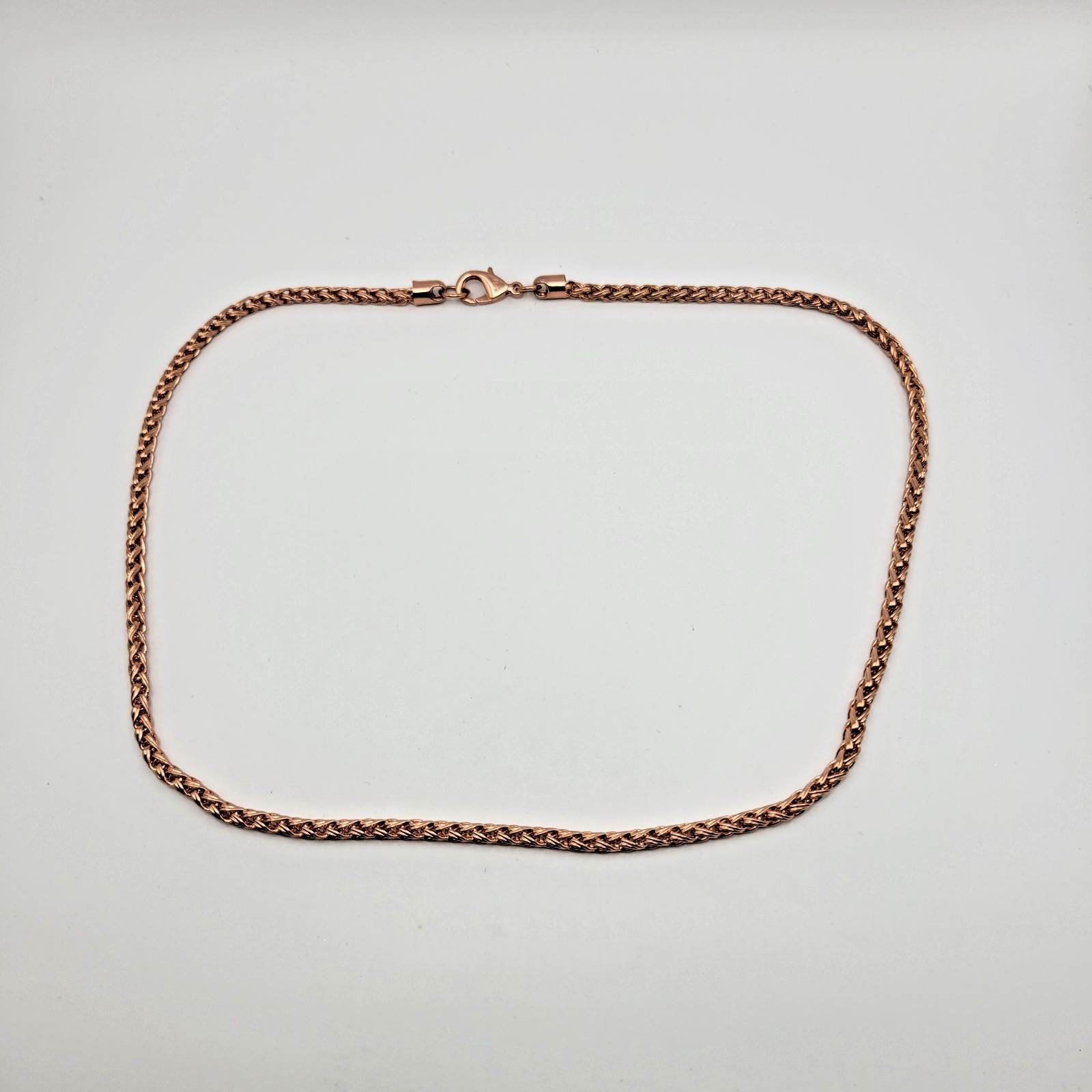 JTV Timna Jewelry Collection Copper 3.5mm Wheat Chain Necklace ~ 19″