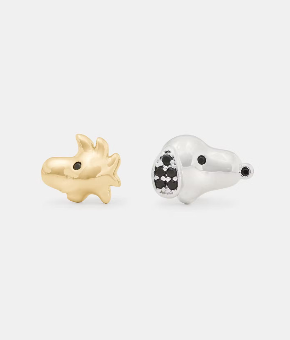 KATE SPADE X PEANUTS, Snoopy & Woodstock Asymmetrical Stud Earrings NWT – KN115