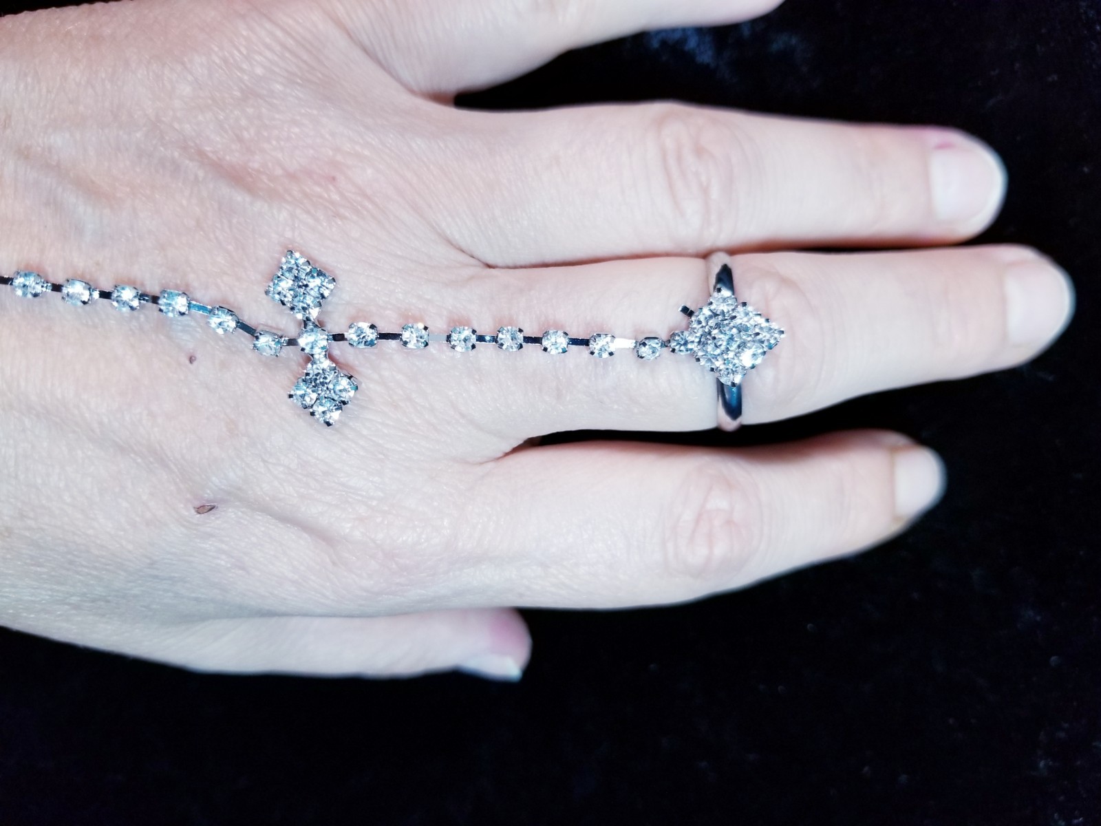Slave Harems Barefoot Anklet Rhinestone Austrian Crystal Pageant Prom Drag 1x
