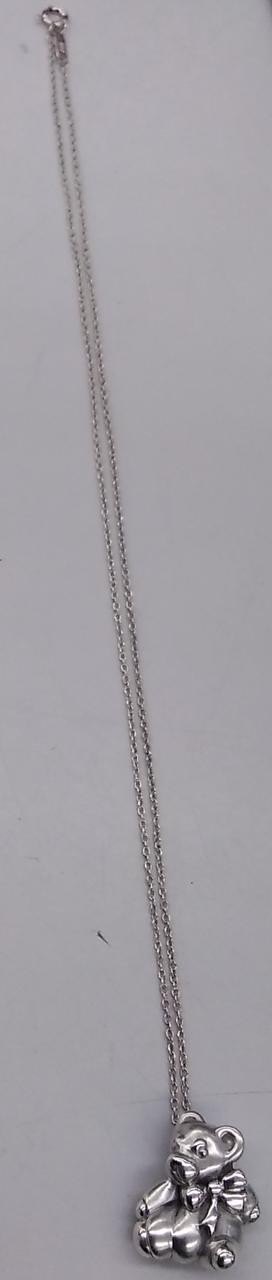 TIFFANY CO. Teddy Bear Bear Necklace Model Number SV925