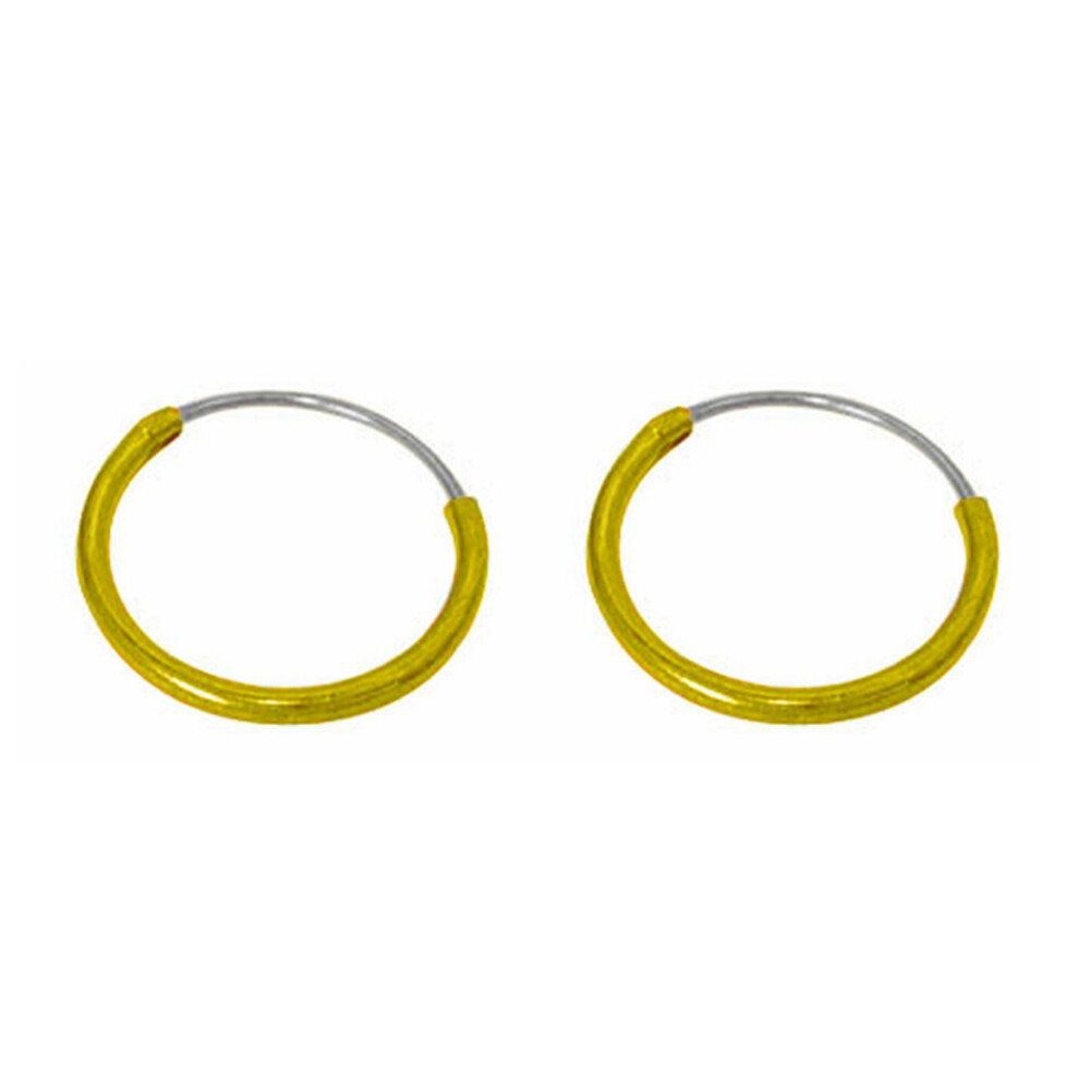 Sterling Silver Hoop Earrings 8mm, 10mm, 12mm Sold in pairs