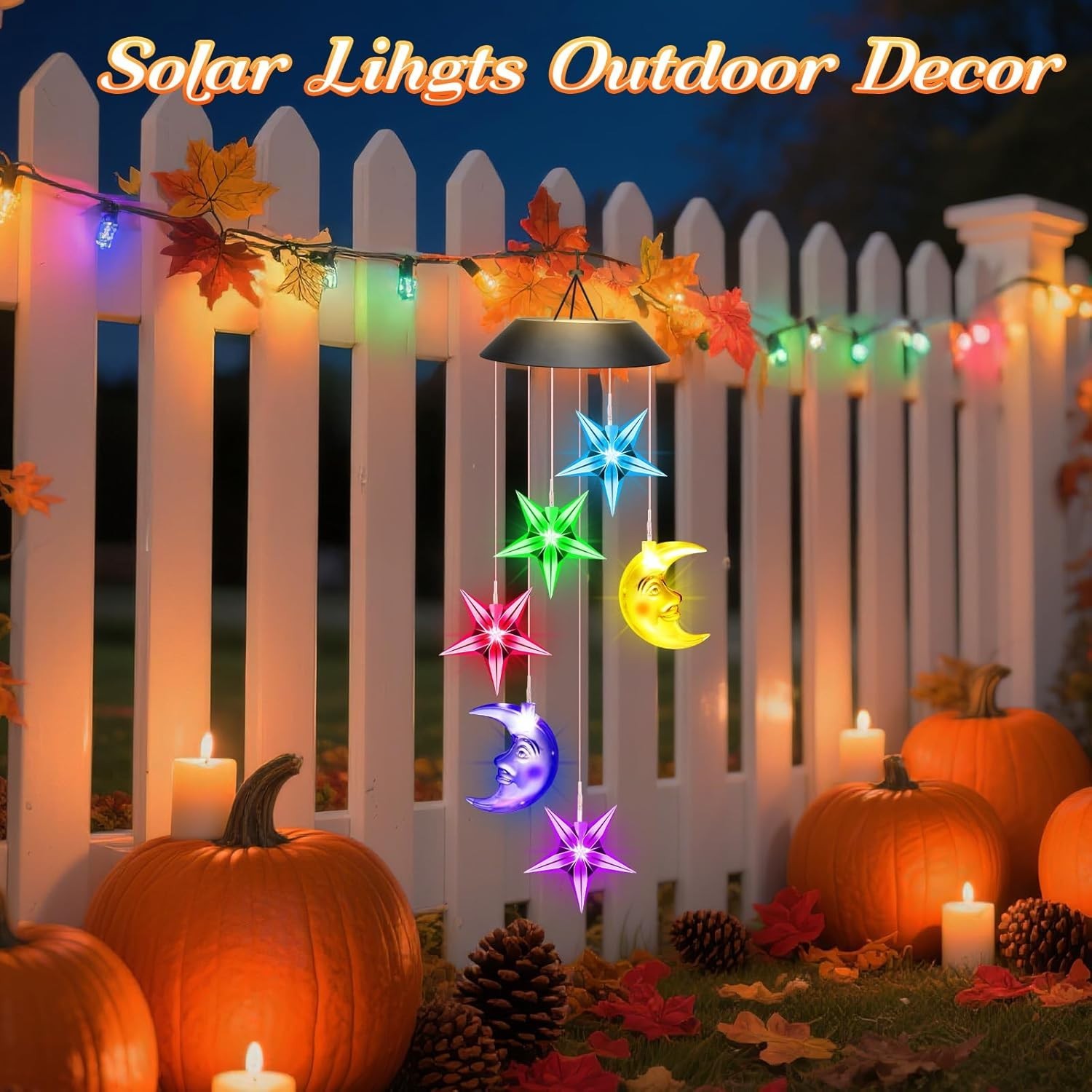 Birthday Gifts for Women Mom Grandma Her Wife, Solar Lights Outdoor Wind Chim…