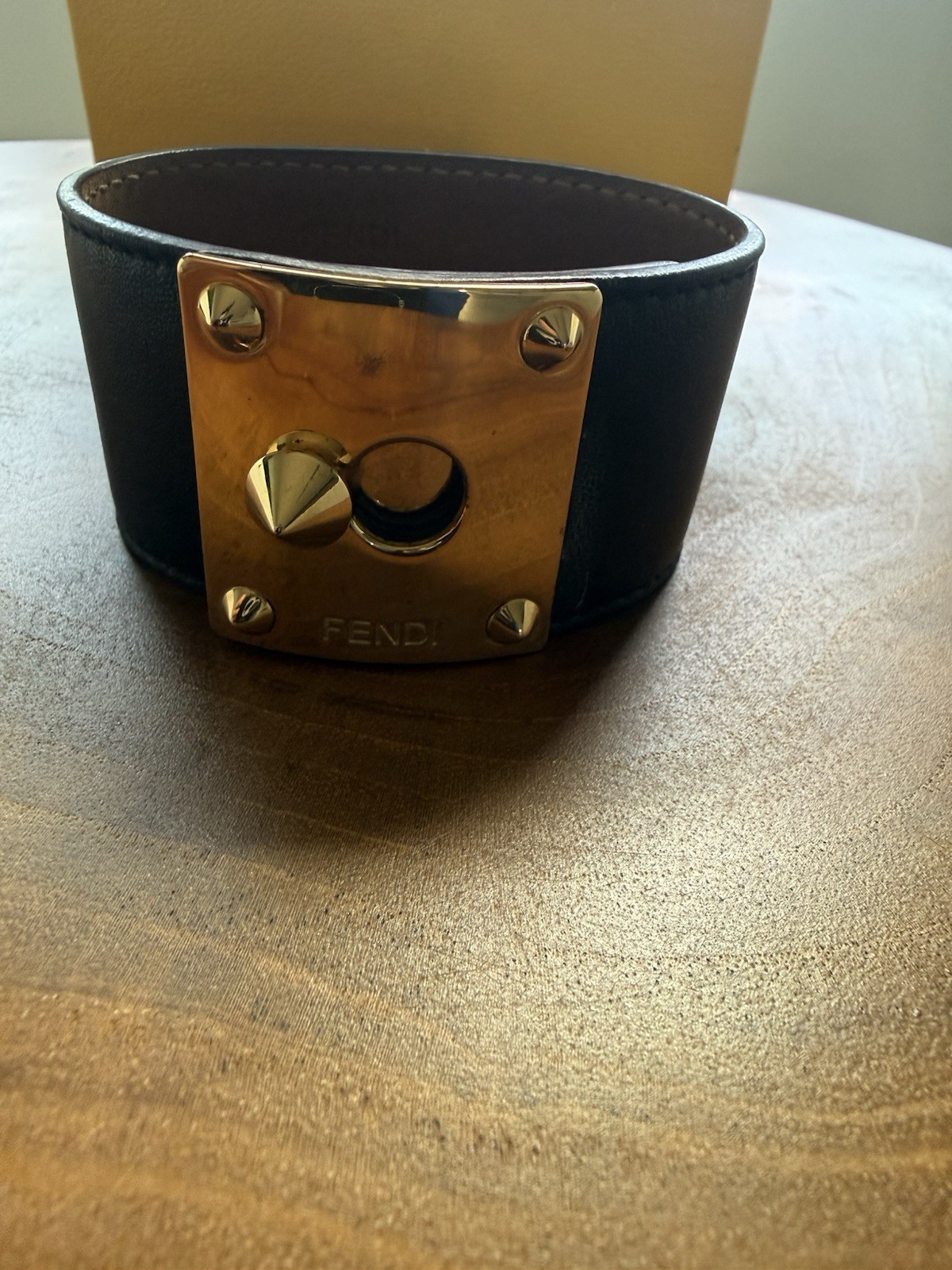 BOLD FENDI LEATHER BRACELET…
