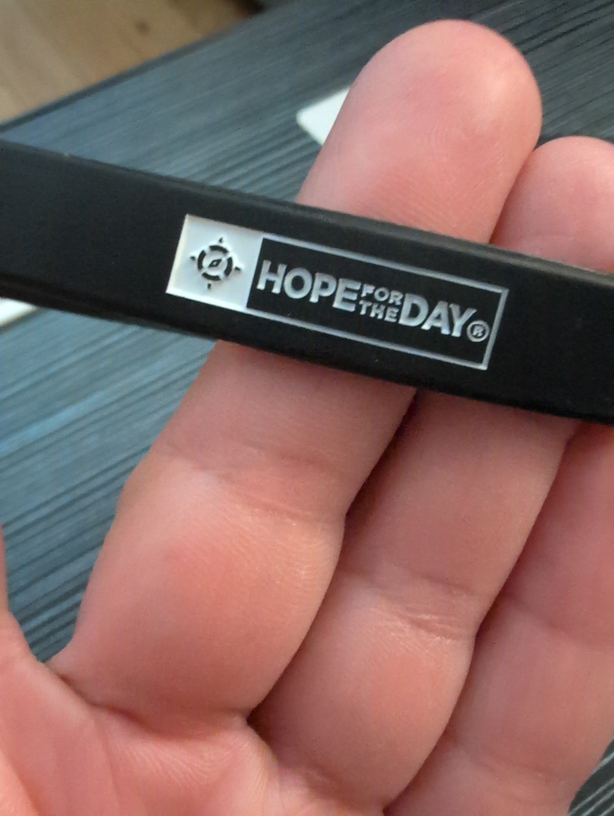 It’s Ok To Not Be Ok Rubber Bracelet. Have Hope. Hope For The Day