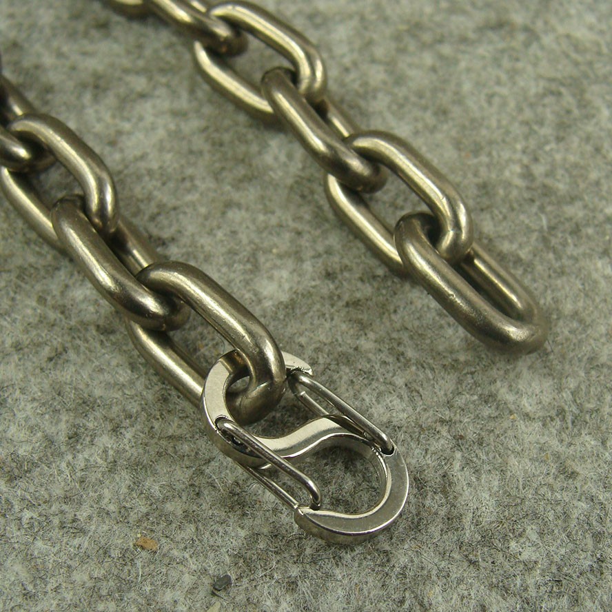 30″ Heavy duty Pure Titanium Oval chain necklace anti-allergy 9.5mm thick H895