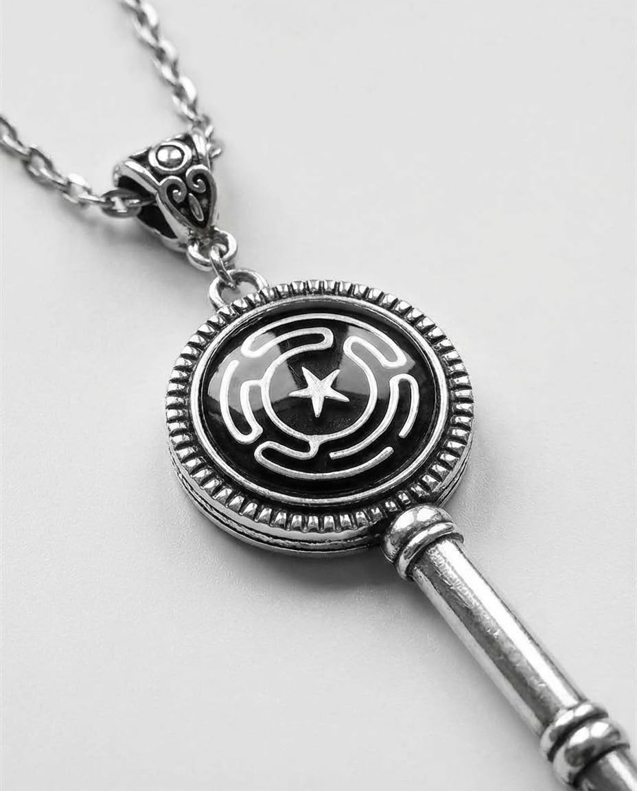 Hecate Key Necklace for Men Women, Alloy Steel Witchcraft Amulet Key Pendant,…