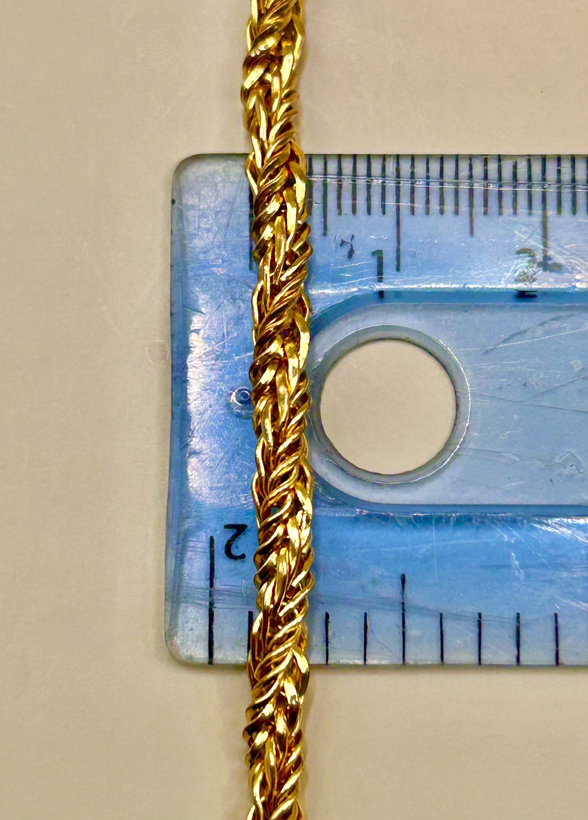 Vintage Kollmar and Jourdan Gold-plated Rope Chain 30g approx. 30” long approx.