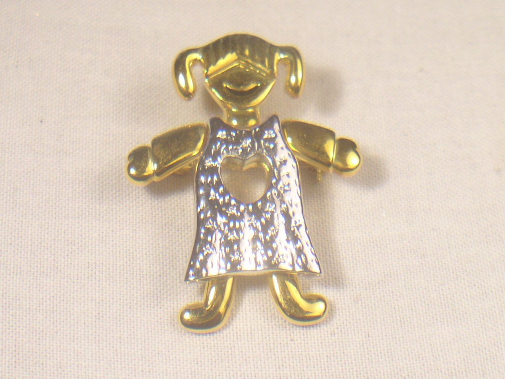 5…..Pc’s…LOT WHOLESALE BROOCHES SLIDER DESIGNER LADY VINTAGE 3207-32