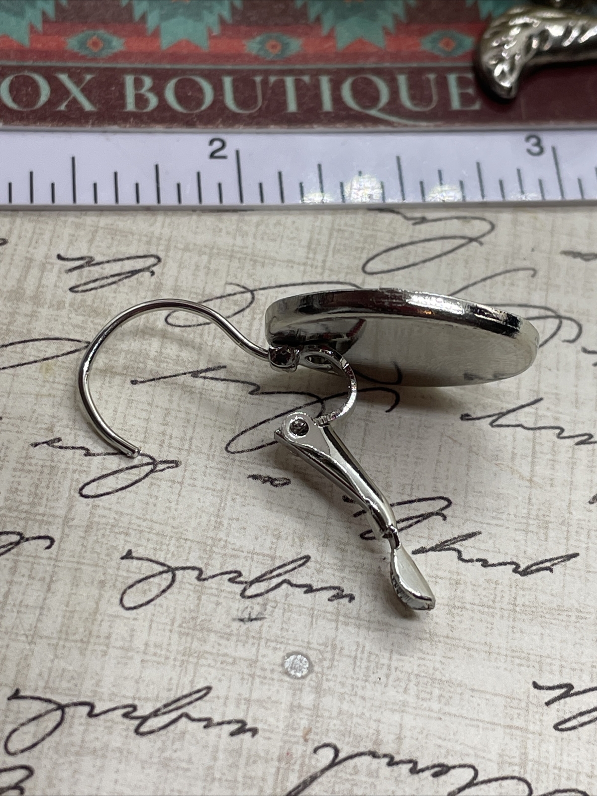 Morning Glory Hummingbird Silver Boutique French Wire Cameo Earrings Wedding Mom