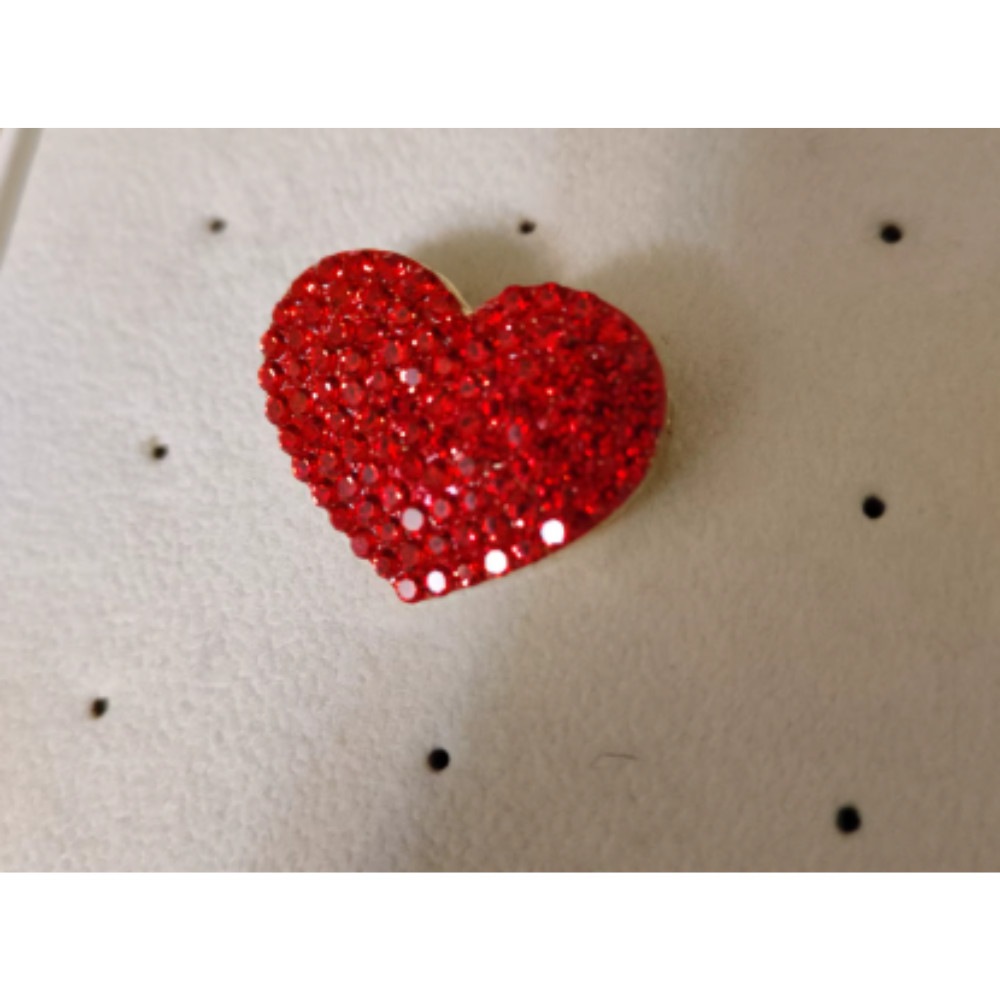 Classic Red Love Rhinestone Brooch For Women Gift Pin Jewelry Accessories USA