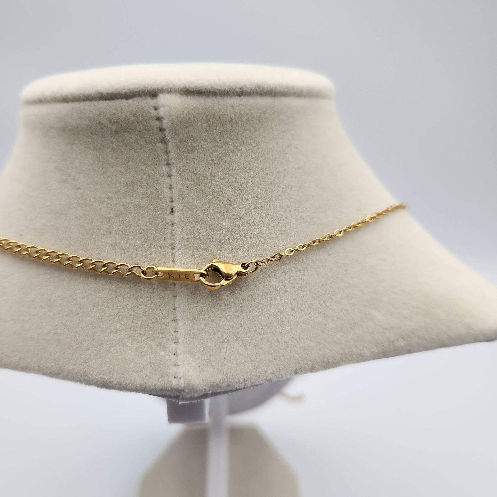 18k Gold Plated Chain Whit Letter S Pendant Necklace