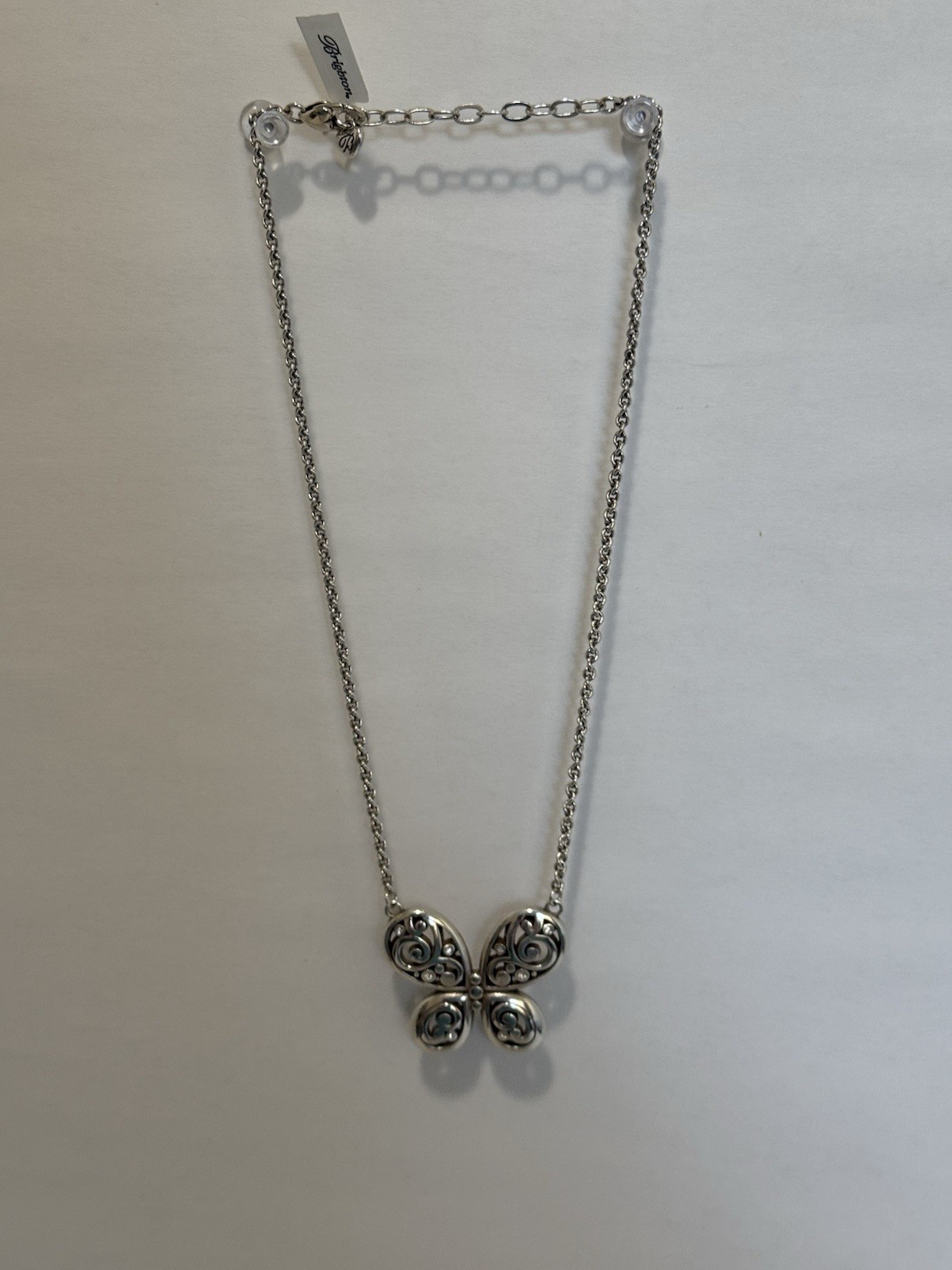 Brighton Contempo Silver Butterfly Necklace 18”