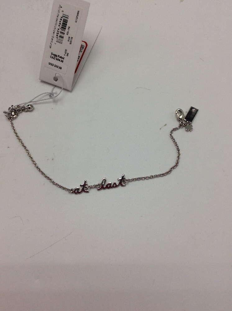 $58 Kate Spade Silver Tone Say Yes Bracelet At Last 231 D