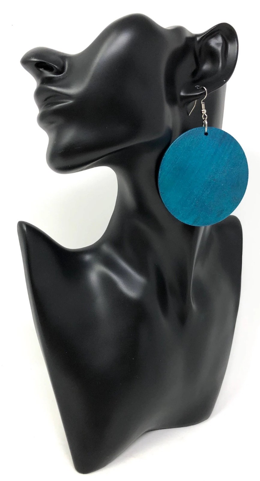 Boho Wooden Disc Earrings for Women – Handmade Afrocentric Dangle Jewelry