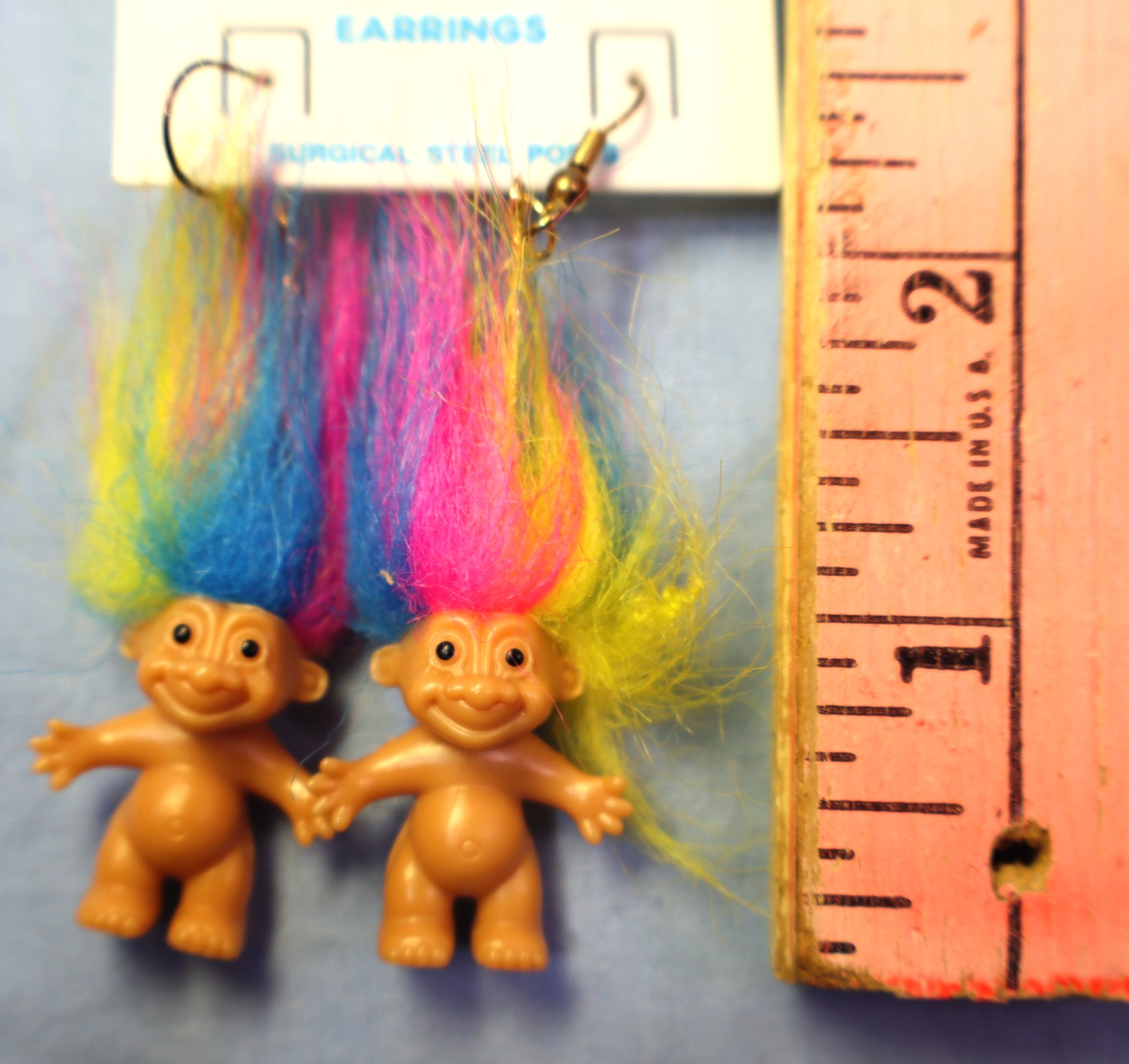 Russ Good Luck Rainbow Troll Earrings