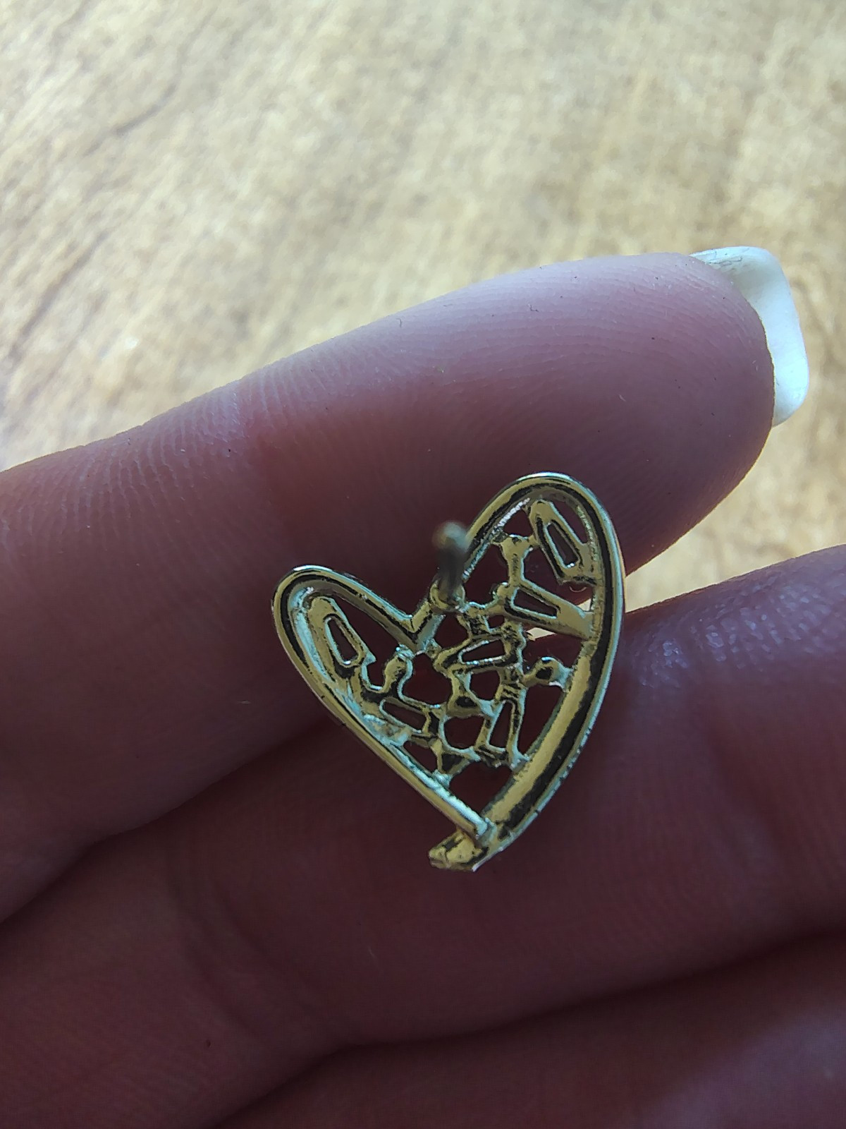 Vtg Heart Stud Earrings Gold Tone Cz Faux Pearls Beauty Love Casual Estate Find