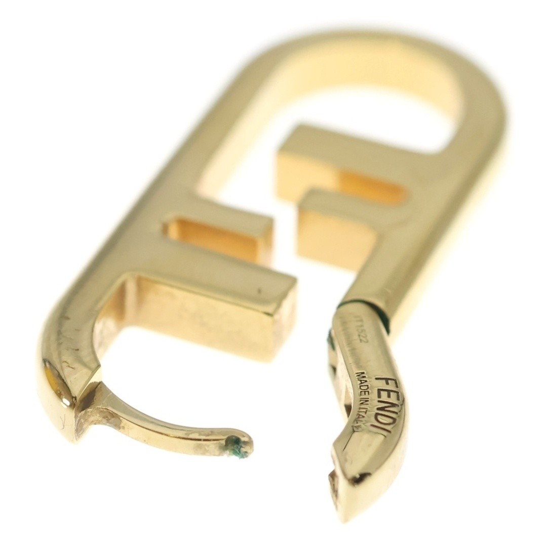 FENDI Orlock FF Logo Earrings Gold SS Used a63d47061b94cdd6b7333c5a2d009db0