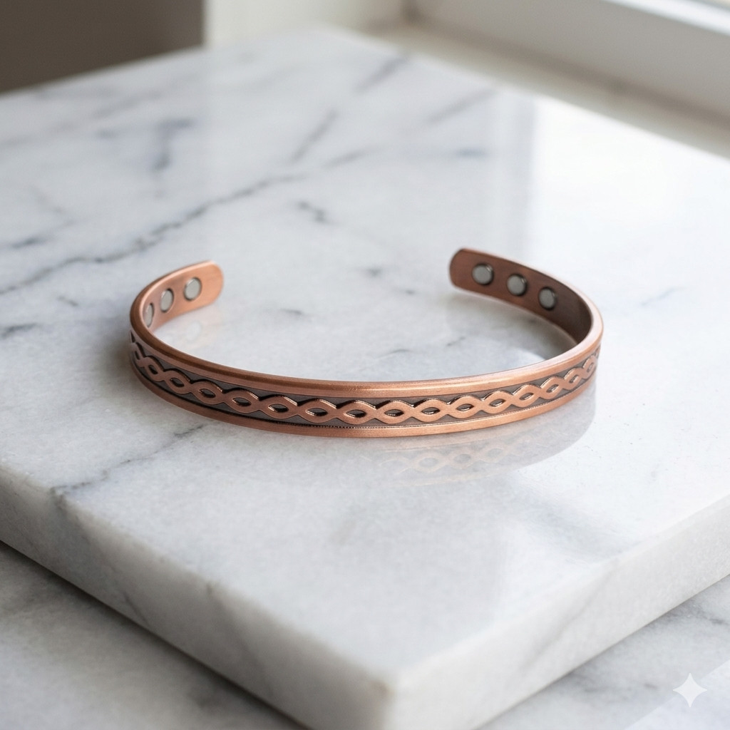 Pure Copper Magnetic Bracelet Arthritis Pain Therapy Men Women Cuff Infinity