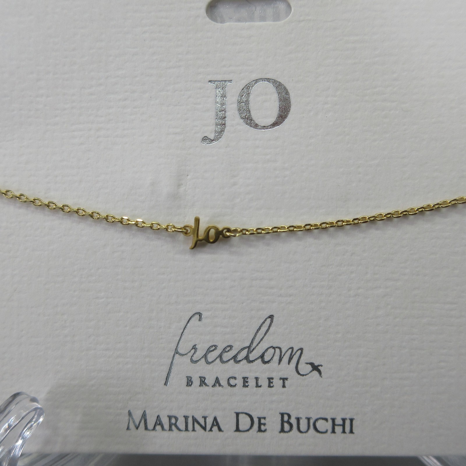 Marina De Buchi Freedom Bracelet Jo Gold Tone Adjustable Chain Nickel Free