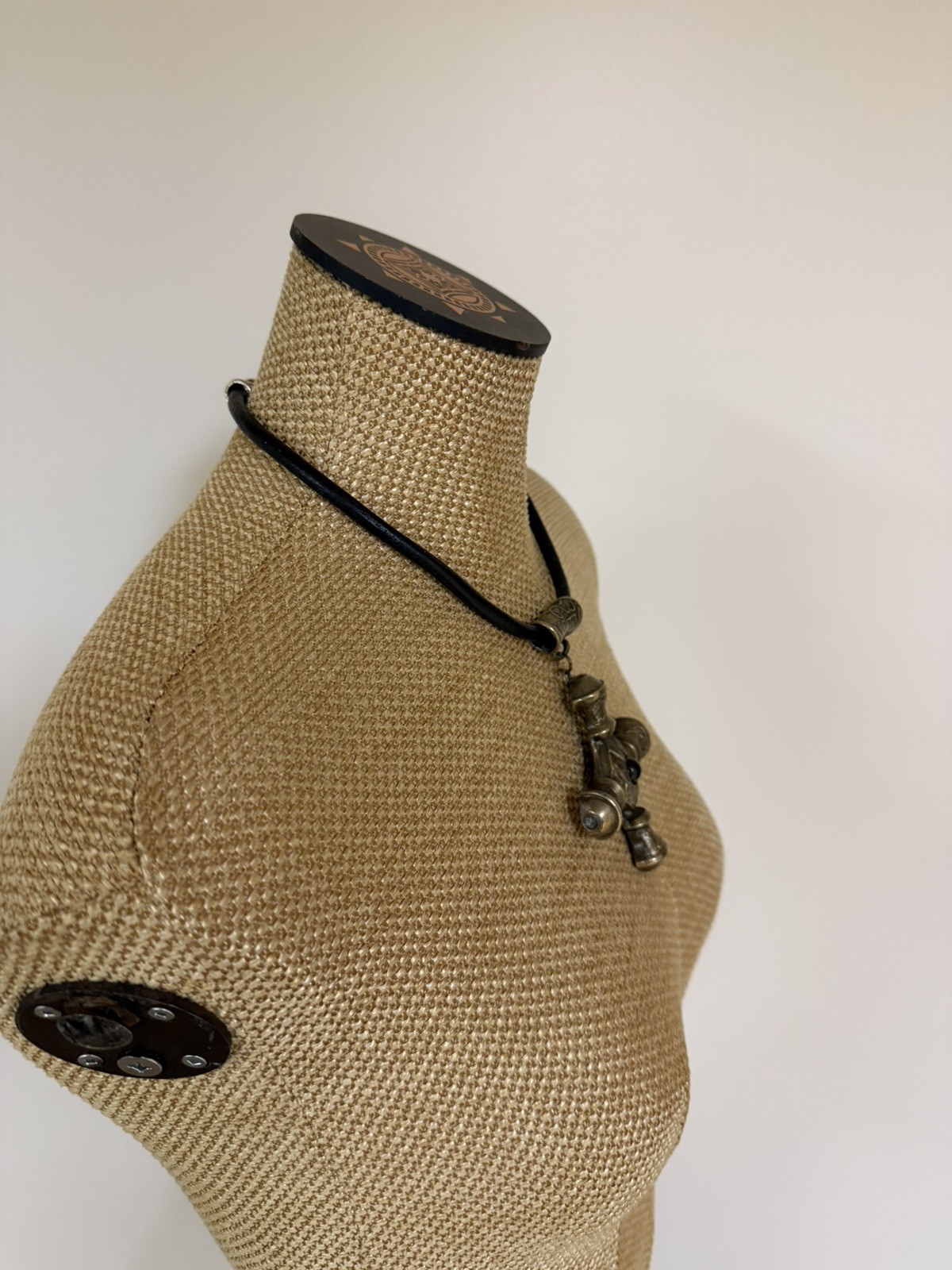 Donna Karan & Co Vintage Signature Bronze Large Cross