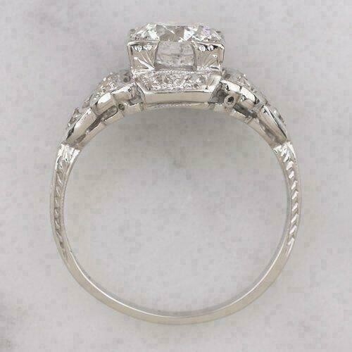 2.45Ct Round Cut Simulated Whit Diamond Wedding Women Ring 14k White Gold Plated